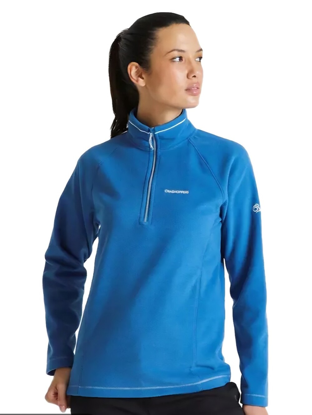 Craghoppers Womens Blue Miska VI Half Zip Fleece Lightweight Pullover Top Size S